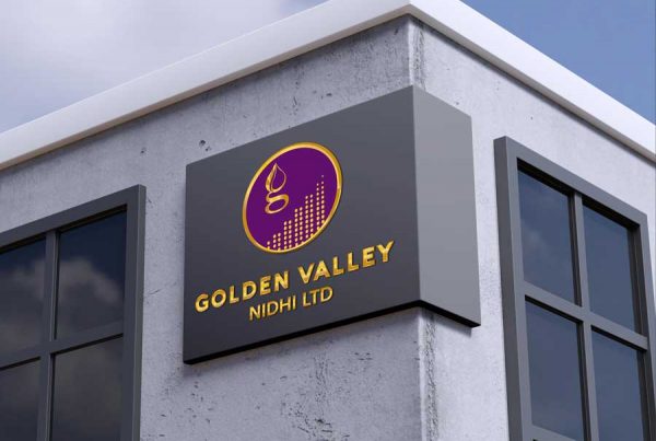 Golden Valley Nidhi Logo logo design company in Trivandrum Finance logo design bank logo design