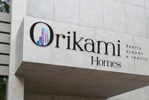 Orikami Homes real estate Logo design Trivandrum